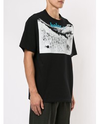 T-shirt girocollo stampata nera di Kolor