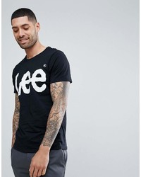 T-shirt girocollo stampata nera di Lee