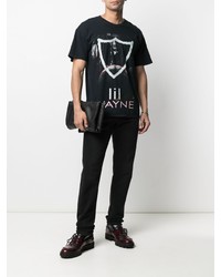 T-shirt girocollo stampata nera di Htc Los Angeles