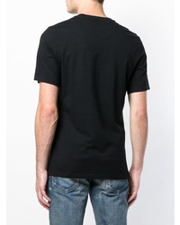 T-shirt girocollo stampata nera di Barbour