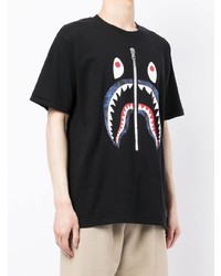 T-shirt girocollo stampata nera di A Bathing Ape