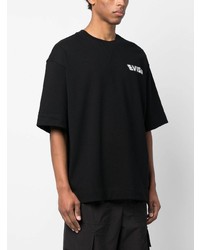 T-shirt girocollo stampata nera di Evisu