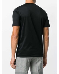 T-shirt girocollo stampata nera di Lanvin