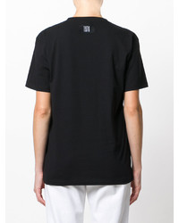 T-shirt girocollo stampata nera di Marcelo Burlon County of Milan