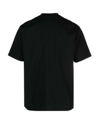 T-shirt girocollo stampata nera di Danton
