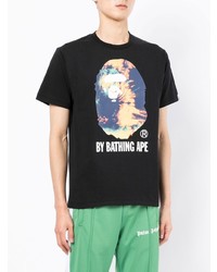 T-shirt girocollo stampata nera di A Bathing Ape