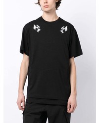 T-shirt girocollo stampata nera di ACRONYM