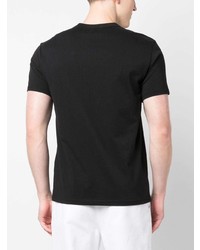 T-shirt girocollo stampata nera di Fay