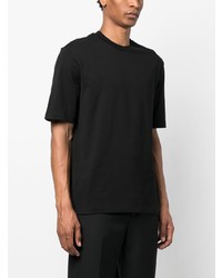 T-shirt girocollo stampata nera di Ferragamo