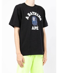 T-shirt girocollo stampata nera di A Bathing Ape