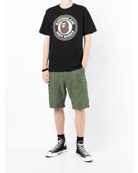 T-shirt girocollo stampata nera di A Bathing Ape