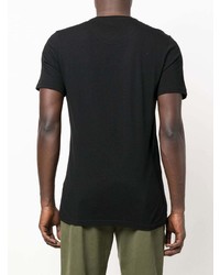 T-shirt girocollo stampata nera di Barbour International