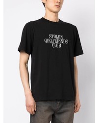 T-shirt girocollo stampata nera di Stolen Girlfriends Club