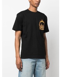 T-shirt girocollo stampata nera di MARKET