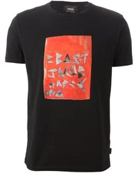 T-shirt girocollo stampata nera di Marc Jacobs