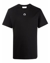 T-shirt girocollo stampata nera di Marine Serre