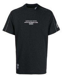 T-shirt girocollo stampata nera di MASTER BUNNY EDITION