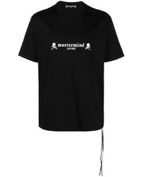 T-shirt girocollo stampata nera di Mastermind Japan
