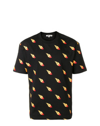 T-shirt girocollo stampata nera di McQ Alexander McQueen