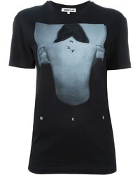 T-shirt girocollo stampata nera di McQ by Alexander McQueen