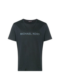 T-shirt girocollo stampata nera di MICHAEL Michael Kors