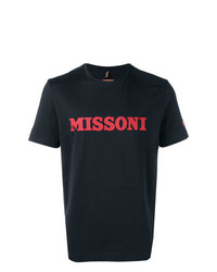 T-shirt girocollo stampata nera di Missoni Mare