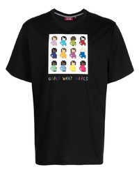 T-shirt girocollo stampata nera di Mostly Heard Rarely Seen 8-Bit