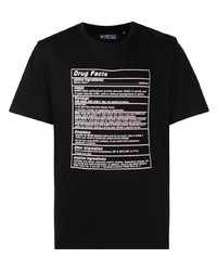 T-shirt girocollo stampata nera di Mostly Heard Rarely Seen