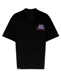 T-shirt girocollo stampata nera di NAMESAKE