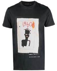 T-shirt girocollo stampata nera di Neuw