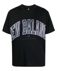 T-shirt girocollo stampata nera di New Balance