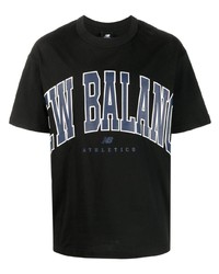 T-shirt girocollo stampata nera di New Balance