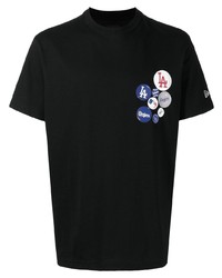 T-shirt girocollo stampata nera di New Era Cap