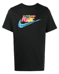 T-shirt girocollo stampata nera di Nike
