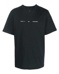 T-shirt girocollo stampata nera di Oamc