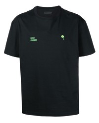 T-shirt girocollo stampata nera di Off Duty