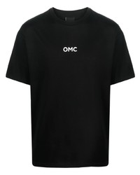 T-shirt girocollo stampata nera di Omc