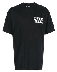 T-shirt girocollo stampata nera di OVER OVE