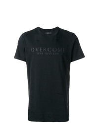 T-shirt girocollo stampata nera di Overcome