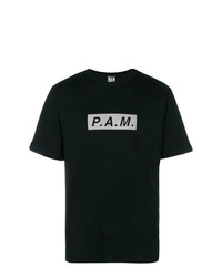 T-shirt girocollo stampata nera di P.A.M.