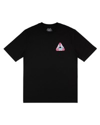T-shirt girocollo stampata nera di Palace