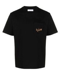 T-shirt girocollo stampata nera di Palmes