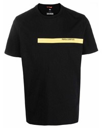 T-shirt girocollo stampata nera di Parajumpers