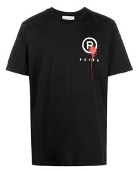 T-shirt girocollo stampata nera di Paura