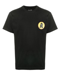 T-shirt girocollo stampata nera di Poggys Box