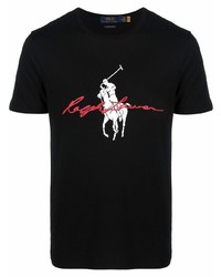 T-shirt girocollo stampata nera di Polo Ralph Lauren