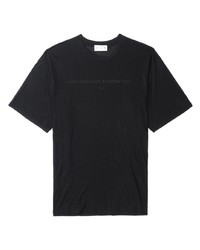 T-shirt girocollo stampata nera di Post Archive Faction