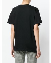 T-shirt girocollo stampata nera di P.A.R.O.S.H.