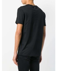 T-shirt girocollo stampata nera di Roberto Cavalli