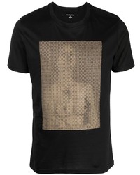 T-shirt girocollo stampata nera di Private Stock